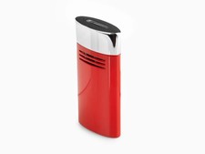 S.T. Dupont Megajet Lighter, Red Lacquer & Chrome, (020703), New In Box
