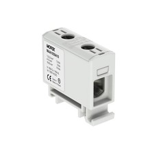 Bloc de jonction alu cuivre gris (phase) 1,5 à 50mm² 1000V AC/DC - Rail DIN - M