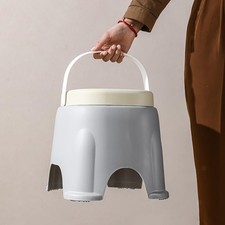 Tabouret court avec poignée