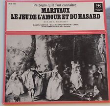 Disque MARIVAUX LE JEU DE L'AMOUR ET DU HASARD L'encyclopédie Sonore