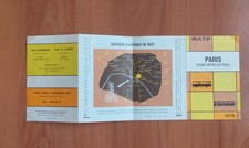 plan metro bus Paris 1975
