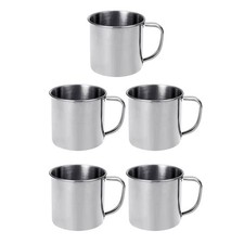 5 Pcs Gobelet Inox