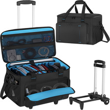 Rolling DJ Cable File Bag, DJ