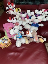 Lot peluches diddl et diddlina Boite Sac