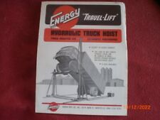 ANCIENNE  BROCHURE   PUBLICITAIRE   PONT ELEVATEUR   ENERGY HYDRAULICS  IOWA USA