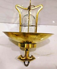 CLOISON SUSPENDUE AU PLAFOND STYLE NAUTIQUE VINTAGE LAITON NOUVELLE LUMIÈRE...