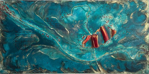 Tableau abstrait relief - abstrait, 3d