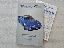 1985 Brochure PORSCHE ALMERAS