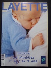 § catalogue ancien laine tricot PHILDAR n° 344 bébé layette - hiver 2000 / 2001