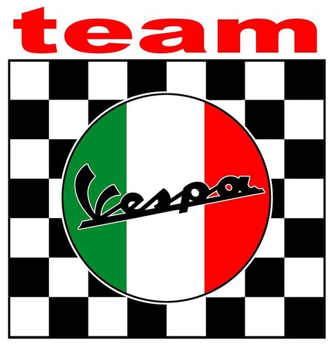 Team vespa sticker vinyle - vespa,