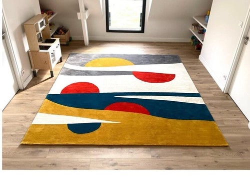 Beau tapis moderne conçu