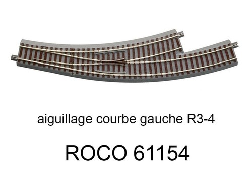 Roco aiguillage courbe - courbe, à