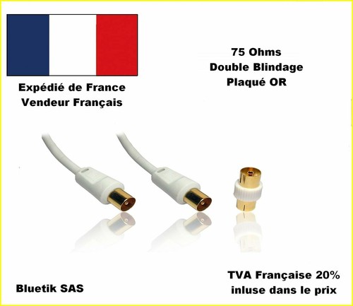Câble coaxial antenne - 5m,
