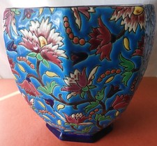 Cache pot Emaux d' Art Longwy  Vintage