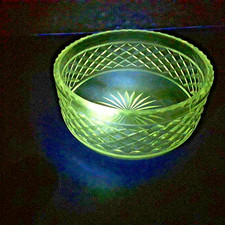 Vintage _ Coupe à fruits, saladier en cristal ciselé _ manganèse