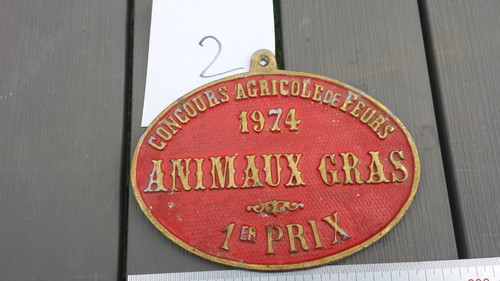 Ancienne plaque récompense - 2/,
