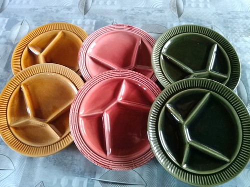 Lot assiettes à fondue - à,