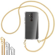 Collier (Chaîne en métal) pour Nokia X71 Coque avec cordon Etui Case Couverture