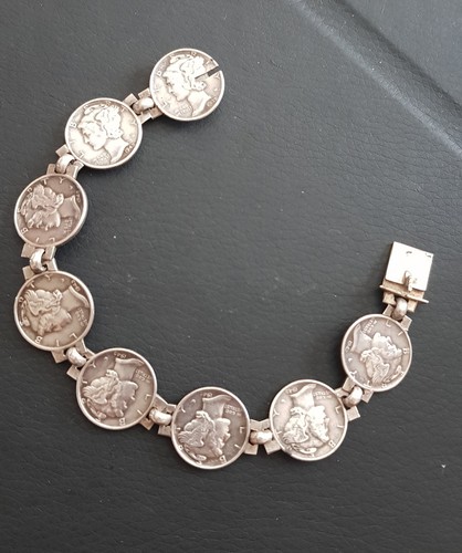 Bracelet ancien argent - en,