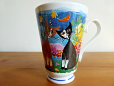 Mug Roy Kirkham en Porcelaine Fine (Fine Bone China) Chats Nouvelle Cats 1997