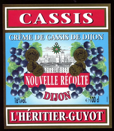 Ancienne étiquette alcool - étiquette,