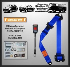 Automatique Avant Kit Ceinture Pour Ford Fiesta Mk1 1976 À 1983 Bleu 3 Point