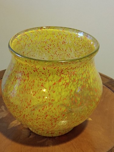 Vase verre soufflé - , marmoréen