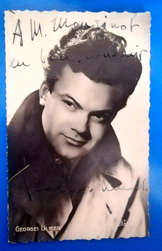 Autographe georges ulmer - autographe,