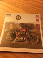 Rudge 500 Speedway 1930 Carte
