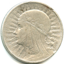 Pologne 10 zlotych argent 1932