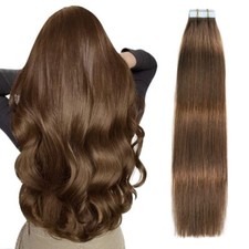 Extension Adhesive Cheveux Naturel Droits Cheveux humains Extension Cheveux N...