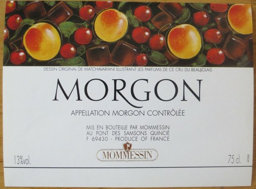 Etiquettes vin france morgon - vin,
