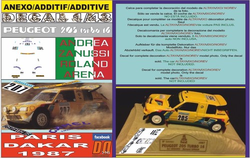Anexo decal peugeot 205 - peugeot,