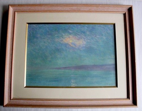 Ancien tableau huile signée - tableau,,