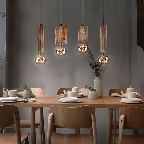 Plafonnier suspendu lampe bois - suspendu,