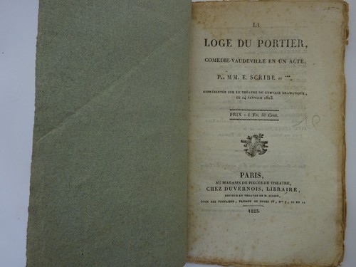 Scribe eugène loge du - scribe,, eugène.