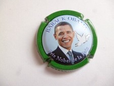capsule de champagne, MIGNON Pierre, Barack Obama, contour vert, N°56g