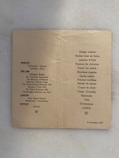 Ancien menu restaurant MARIAGE du 30 décembre 1947