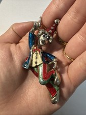 Broche Clown Vert bleu et