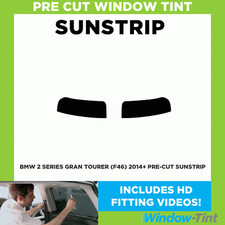 Pré Découpé Teinté Sunstrip - Pour BMW 2 Série Grand Tourer (F46) 2014 5%