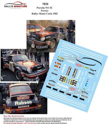 Decals ref 1934 - ref, porsche