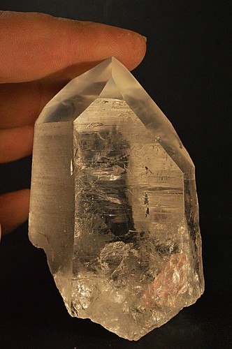 Pointe quartz lémurien - quartz,