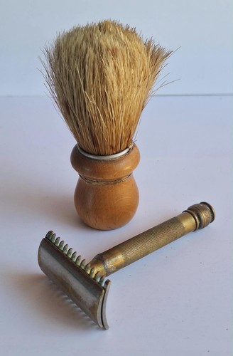 Set barba vintage rasoir - -,