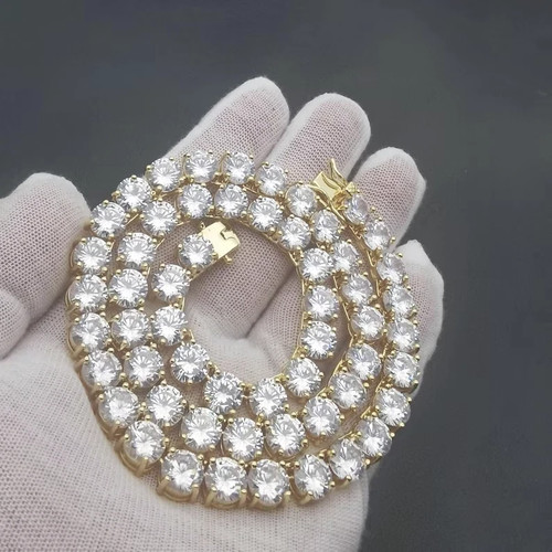 Bracelet collier tennis rond