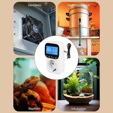 Thermostat Contrôleur Température Prise Numérique pour Chauffage Refroidissem