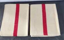 Lot C 2 anciens Torchons Liteau Rouge Lin/Métis 73 x 59 Jamais utilisés
