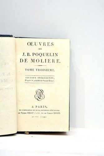 Livre ancien moliere - livre,
