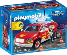 Playmobil 71375 VEHICULE  DE POMPIERS AVEC SON ET LUMIERE  - City Action Neuf