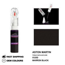 POUR ASTON MARTIN MARRON NOIR 5125D Kit de fixation pinceau stylo peinture re...