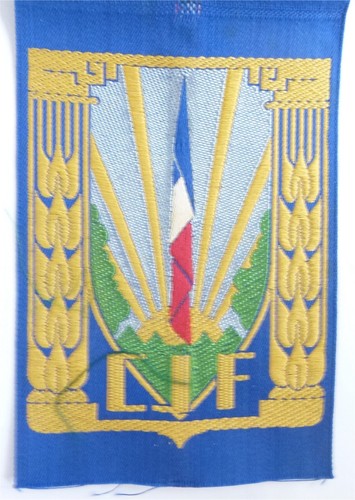 Ww2 insigne tissu cjf - ww2,